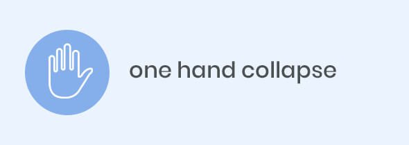 one hand collapse one hand collapse
